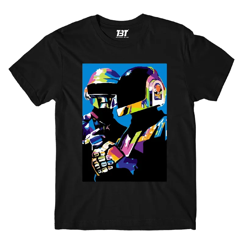 brick red t-shirts -Daft Punk T shirt - The Electronic Duo