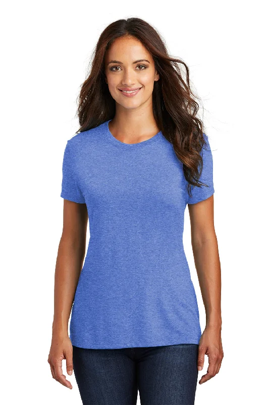 hazel bold t-shirts -District Womens Perfect Tri Short Sleeve Crewneck T-Shirt - Royal Blue Frost