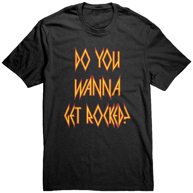 diagonal soft t-shirts -DO YOU WANNA GET ROCKED? Unisex T-Shirt