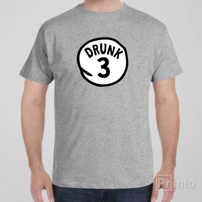 hemp fabric t-shirts -Drunk #3 - T-shirt