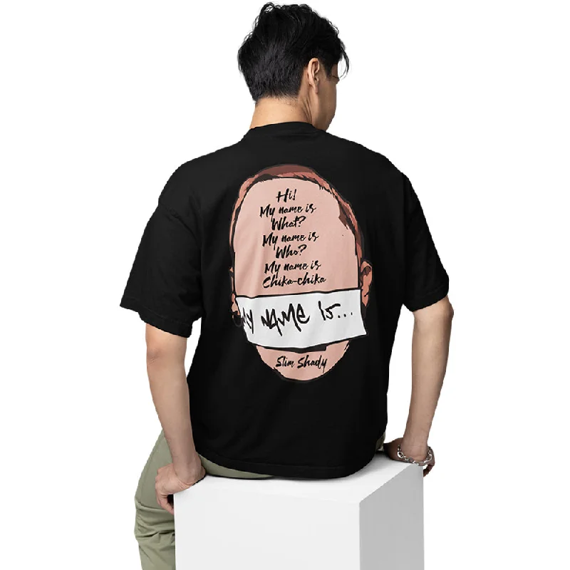 ombre fade t-shirts -Eminem Oversized T shirt - My Name Is