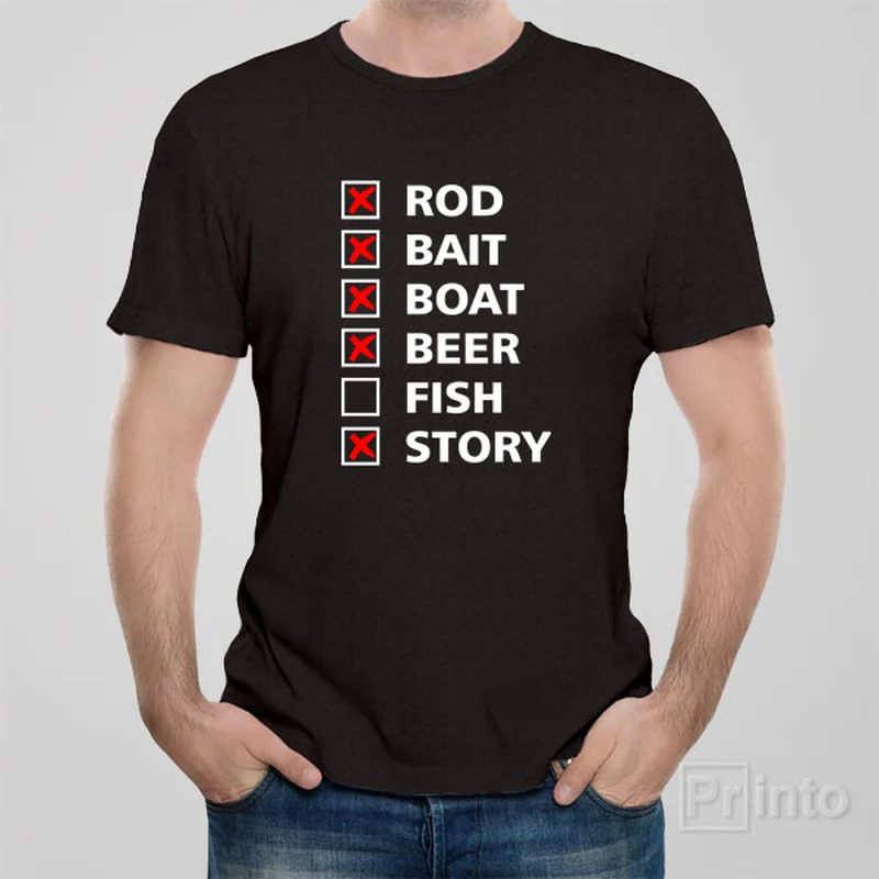 baby soft t-shirts -Fishing checklist - T-shirt