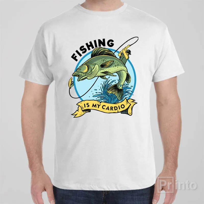 curvy soft t-shirts -Fishing is my cardio - T-shirt