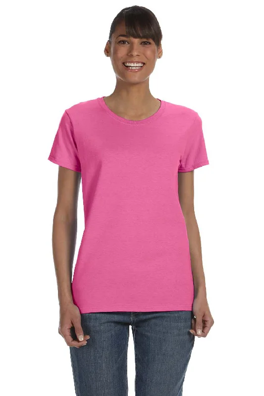 orchid soft t-shirts -Gildan Womens Short Sleeve Crewneck T-Shirt - Azalea Pink