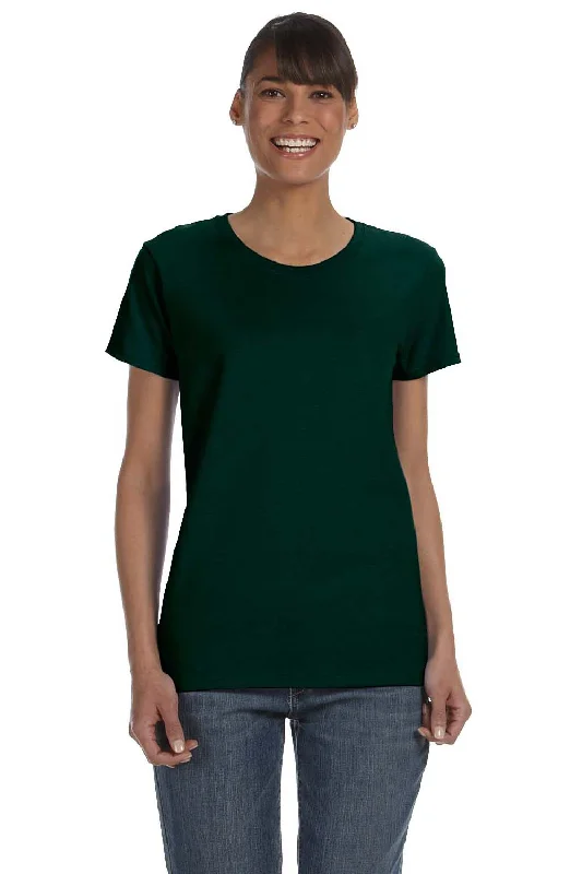 team uniform t-shirts -Gildan Womens Short Sleeve Crewneck T-Shirt - Forest Green