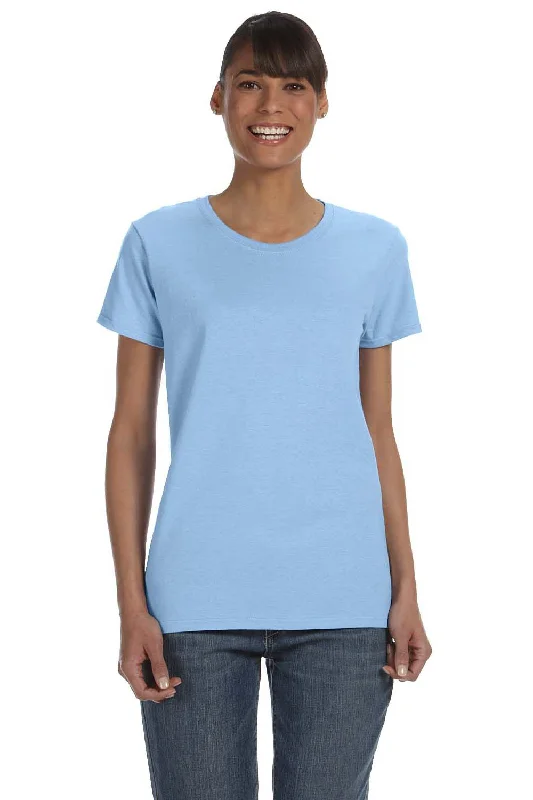 drapey fit t-shirts -Gildan Womens Short Sleeve Crewneck T-Shirt - Light Blue