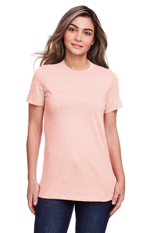 chunky stripe t-shirts -Gildan Womens Softstyle CVC Short Sleeve Crewneck T-Shirt - Dusty Rose Pink