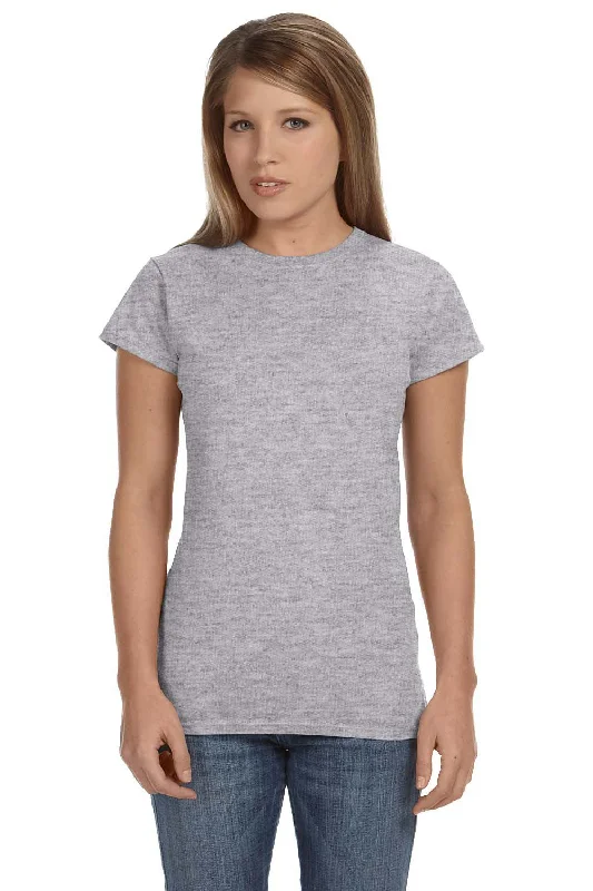 pewter print t-shirts -Gildan Womens Softstyle Short Sleeve Crewneck T-Shirt - Sport Grey