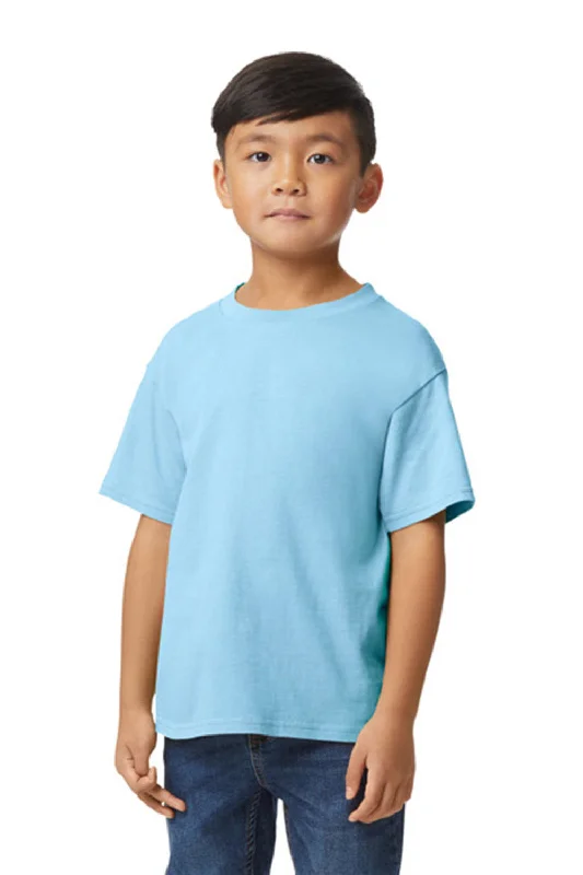 chartreuse soft t-shirts -Gildan Youth Softstyle Short Sleeve Crewneck T-Shirt - Light Blue