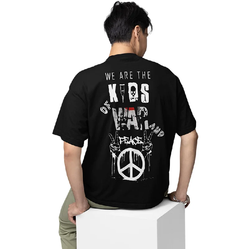 forest green t-shirts -Green Day Oversized T shirt - Kids Of War And Peace