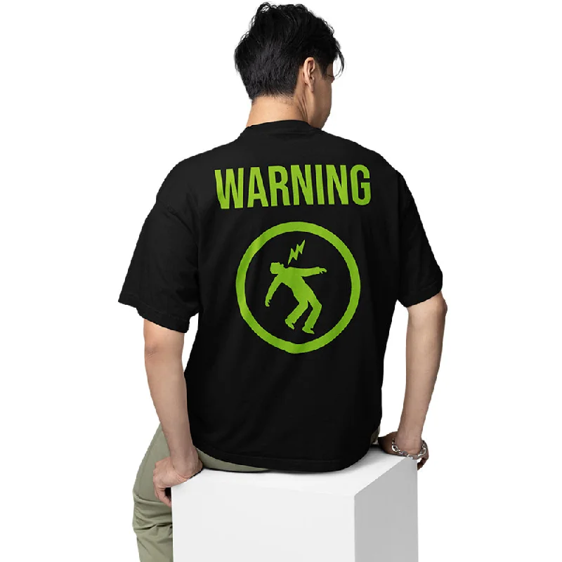 indigo bold t-shirts -Green Day Oversized T shirt - Warning