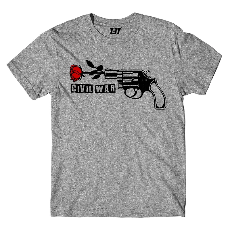 iron grey t-shirts -Guns N' Roses T shirt - Civil War