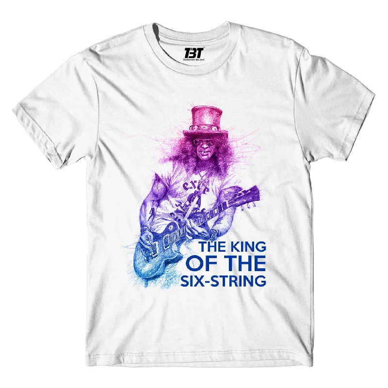 plus fit t-shirts -Guns N' Roses T shirt - The King Of The Six String - Slash