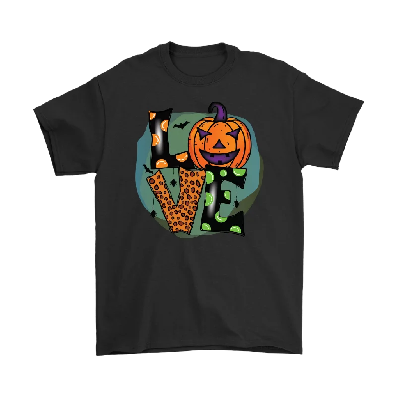 mocha brown t-shirts -Halloween LOVE Men's and Women's T-Shirts