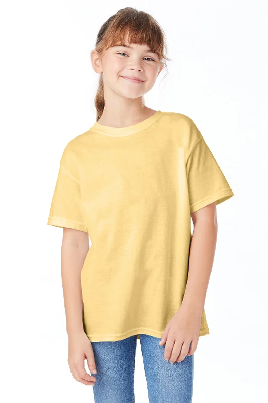 heavy soft t-shirts -Hanes Youth ComfortSoft Short Sleeve Crewneck T-Shirt - Athletic Gold