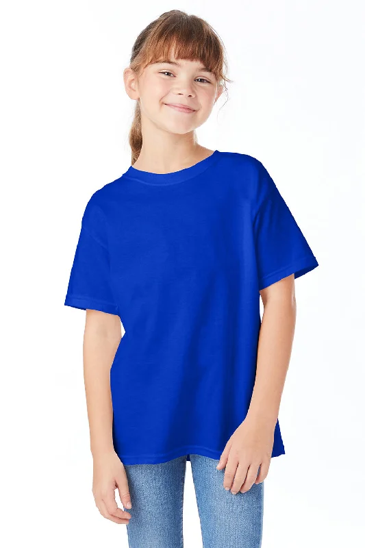 club bold t-shirts -Hanes Youth ComfortSoft Short Sleeve Crewneck T-Shirt - Athletic Royal Blue