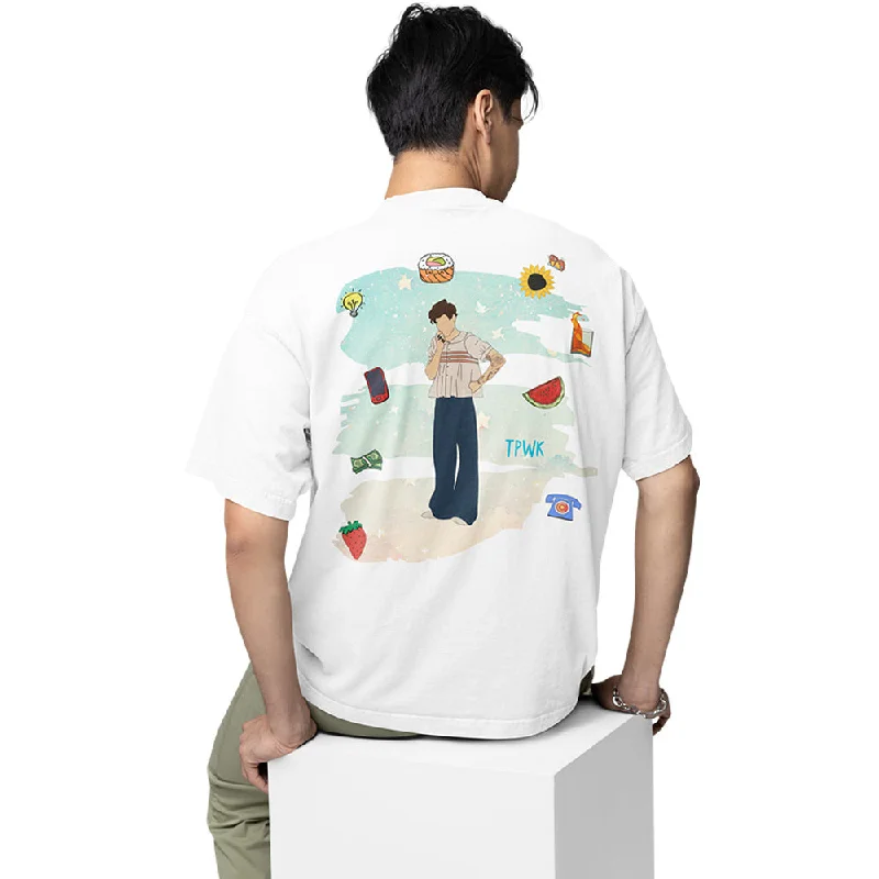 scalloped edge t-shirts -Harry Styles Oversized T shirt - Stylescape