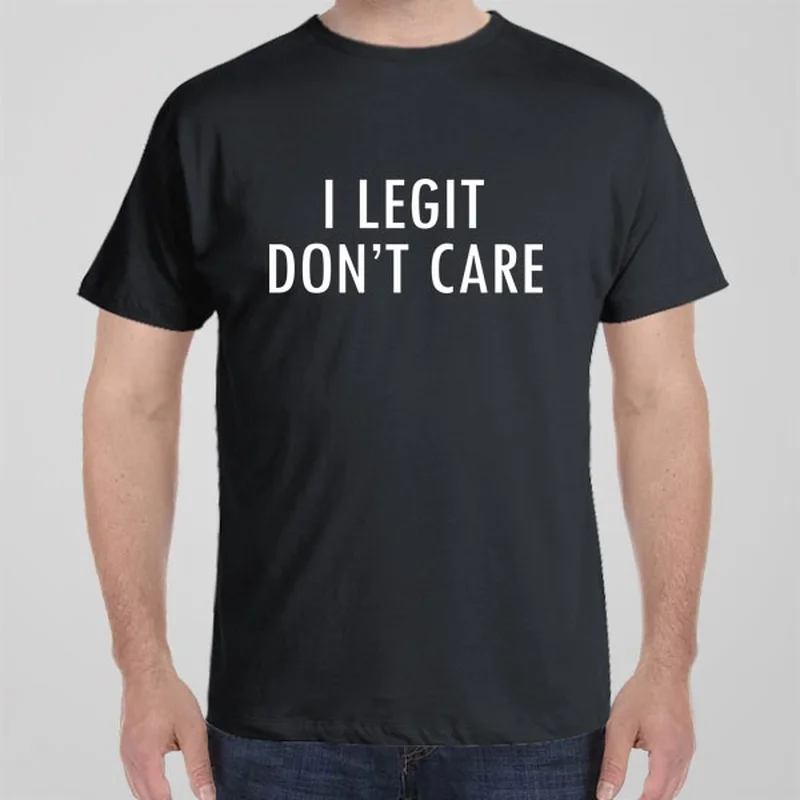 mesh panel t-shirts -I Legit Don't Care - T-shirt