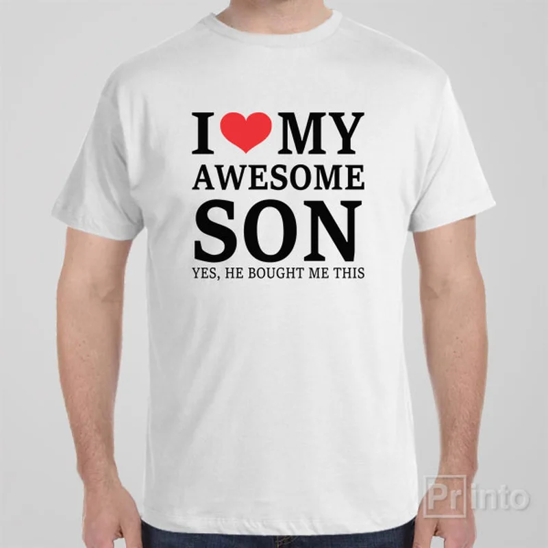 music festival t-shirts -I love my awesome son - T-shirt