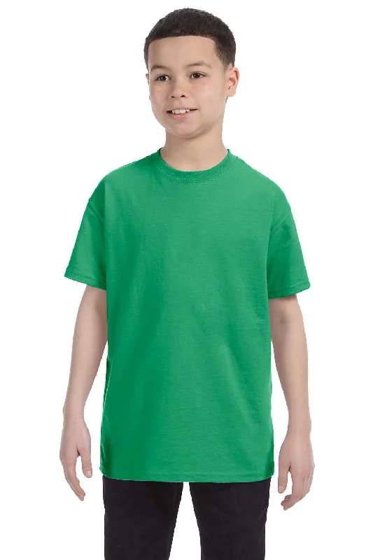 paprika bold t-shirts -Jerzees Youth Dri-Power Moisture Wicking Short Sleeve Crewneck T-Shirt - Heather Irish Green