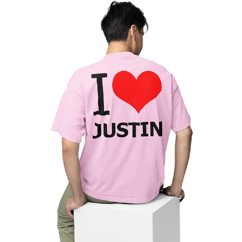 form bold t-shirts -Justin Bieber Oversized T shirt - I Love Justin