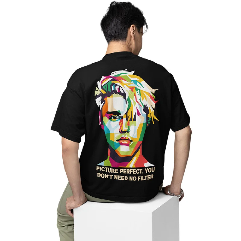 orchid dusk t-shirts -Justin Bieber Oversized T shirt - Intentions