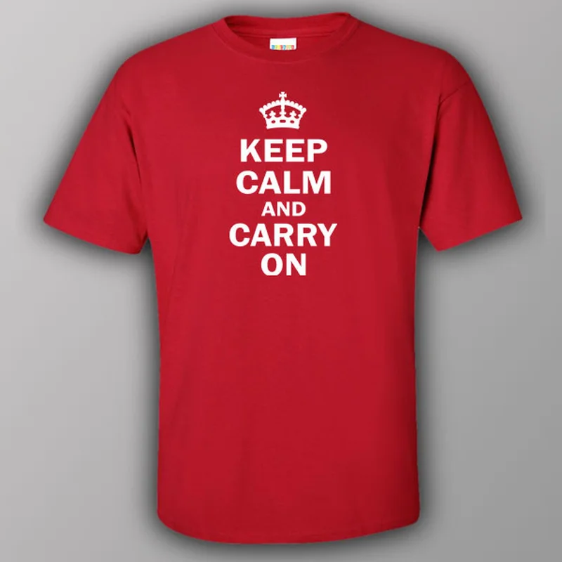 slim contour t-shirts -Keep calm and carry on - T-shirt