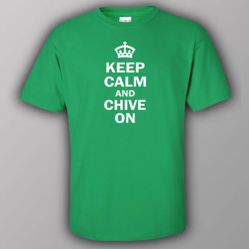 petite casual t-shirts -Keep calm and chive on - T-shirt