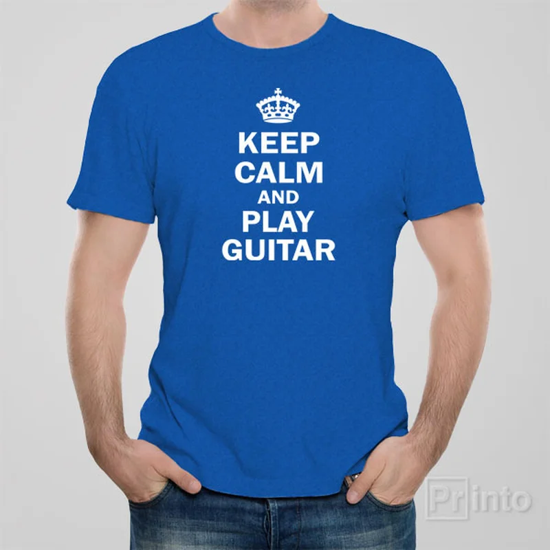 curry spice t-shirts -Keep calm and play guitar - T-shirt