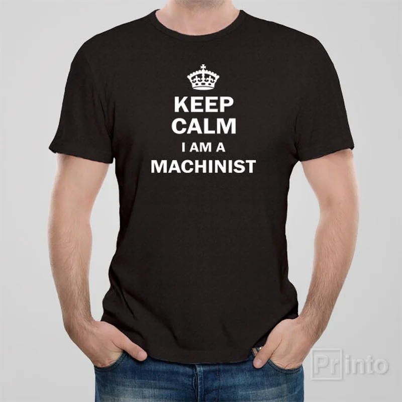 bamboo blend t-shirts -Keep calm I am a machinist - T-shirt