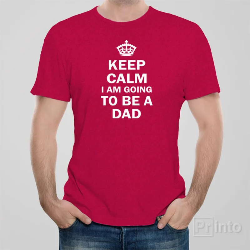 copper logo t-shirts -Keep calm I am going to be a dad