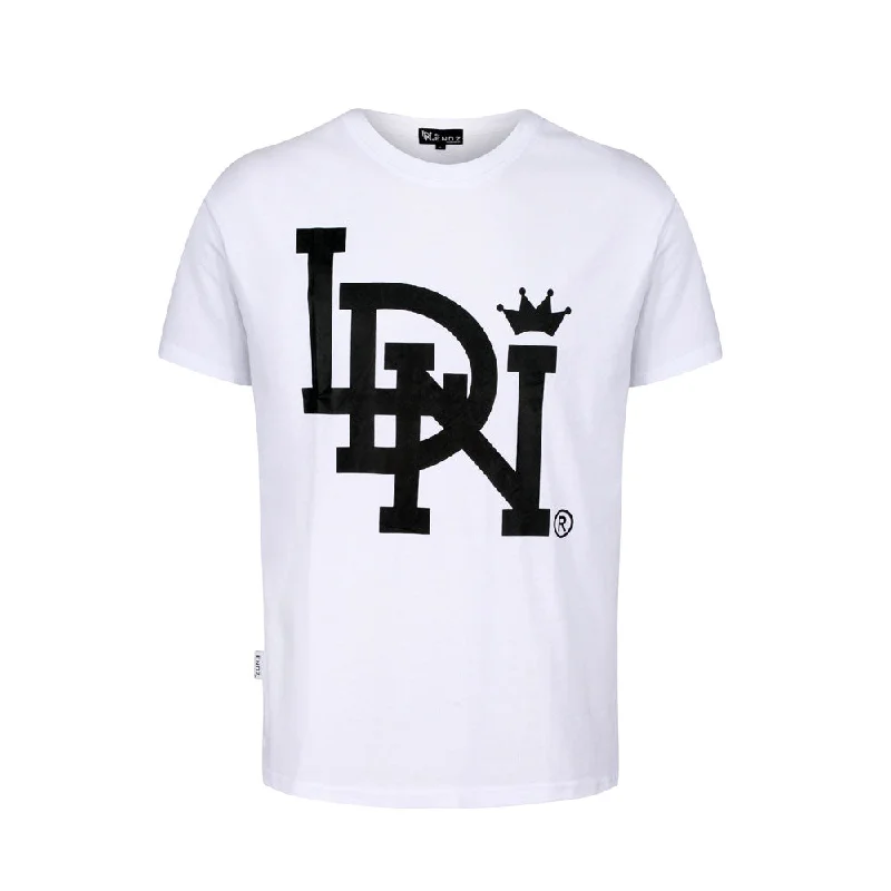 business casual t-shirts -LDN Original T-Shirt Large Logo White