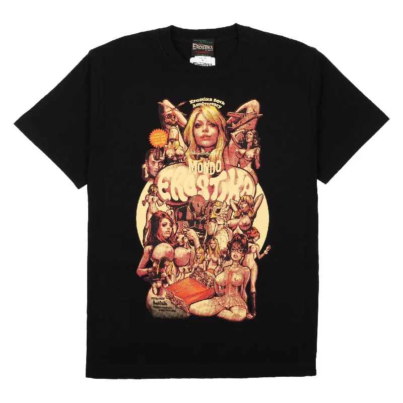 snow white t-shirts -Mondo Erostika T-Shirt - Black