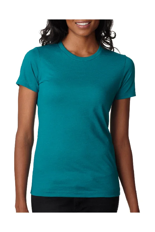 edge soft t-shirts -Next Level Womens CVC Jersey Short Sleeve Crewneck T-Shirt - Teal Green