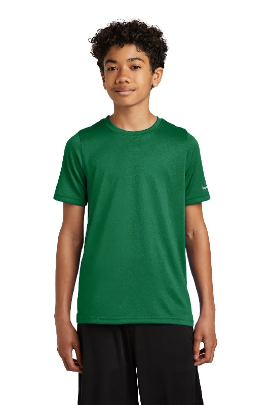 racer tank t-shirts -Nike Youth rLegend Dri-Fit Moisture Wicking Short Sleeve Crewneck T-Shirt - Gorge Green