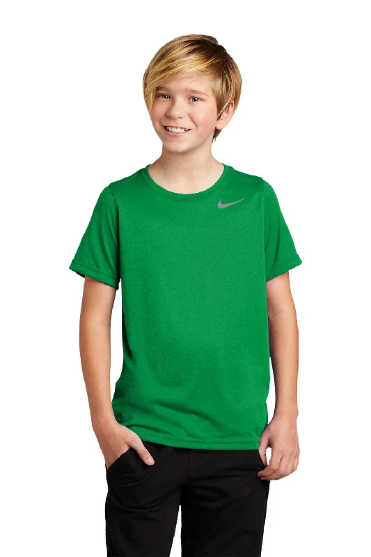 flare fit t-shirts -Nike Youth Team rLegend Dri-Fit Moisture Wicking Short Sleeve Crewneck T-Shirt - Apple Green