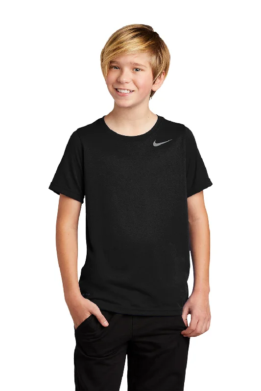 lavender soft t-shirts -Nike Youth Team rLegend Dri-Fit Moisture Wicking Short Sleeve Crewneck T-Shirt - Black