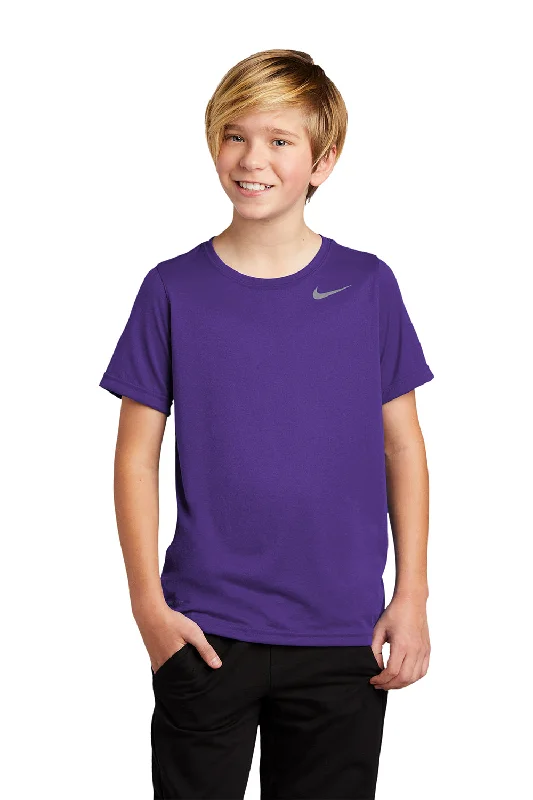 fern green t-shirts -Nike Youth Team rLegend Dri-Fit Moisture Wicking Short Sleeve Crewneck T-Shirt - Court Purple