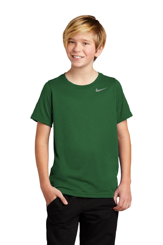 cerulean blue t-shirts -Nike Youth Team rLegend Dri-Fit Moisture Wicking Short Sleeve Crewneck T-Shirt - Gorge Green