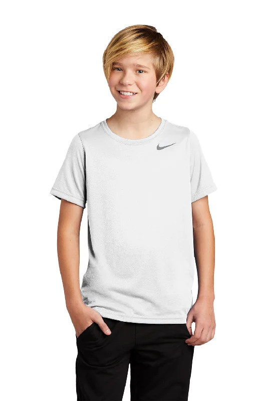 youth sports t-shirts -Nike Youth Team rLegend Dri-Fit Moisture Wicking Short Sleeve Crewneck T-Shirt - White