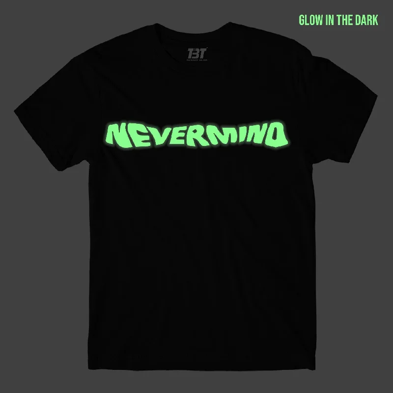 plum cropped t-shirts -Nirvana Nevermind T shirt - Glow In The Dark