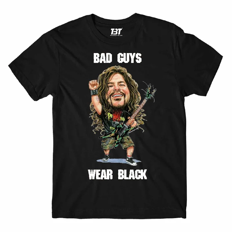 wide block t-shirts -Pantera T shirt - Bad Guys Wear Black