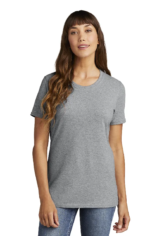 pistachio bold t-shirts -Port & Company Womens Core Short Sleeve Crewneck T-Shirt - Heather Grey