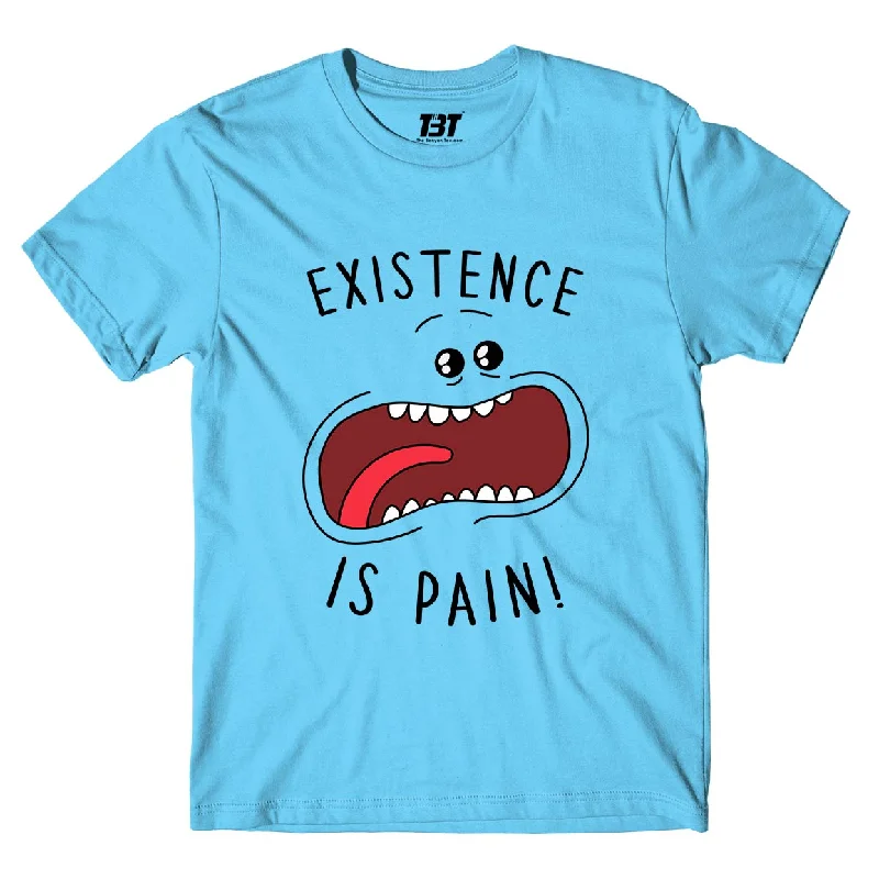 umber tie-dye t-shirts -Rick and Morty T shirt - Existence Is Pain