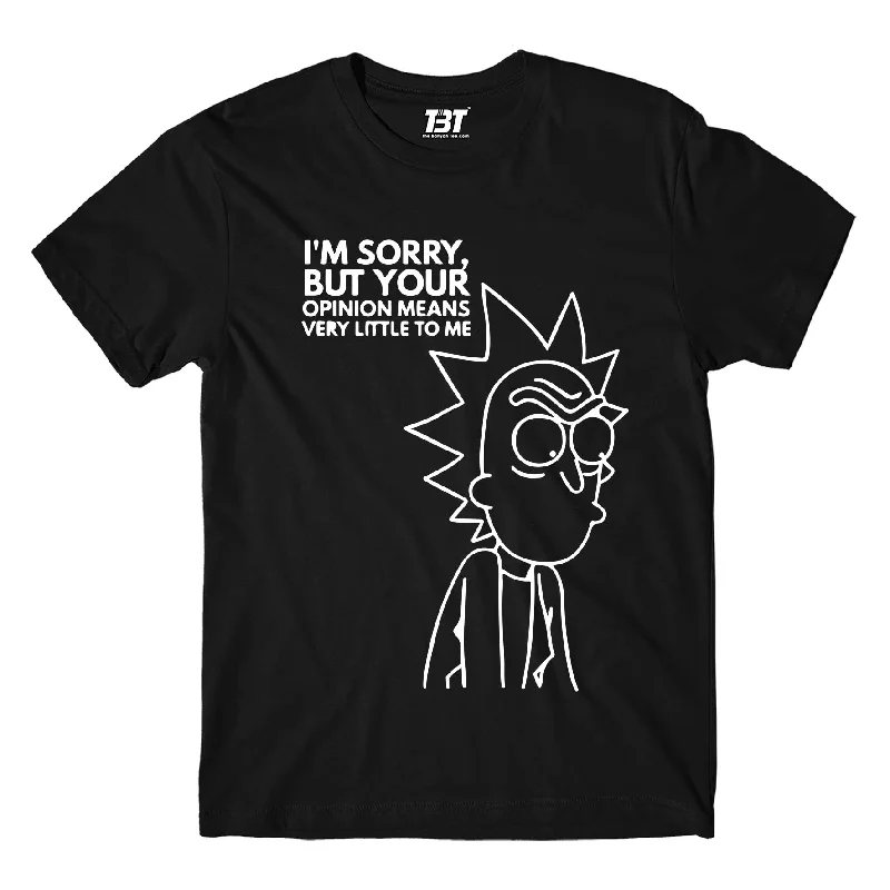 orchid cropped t-shirts -Rick and Morty T shirt - Opinion