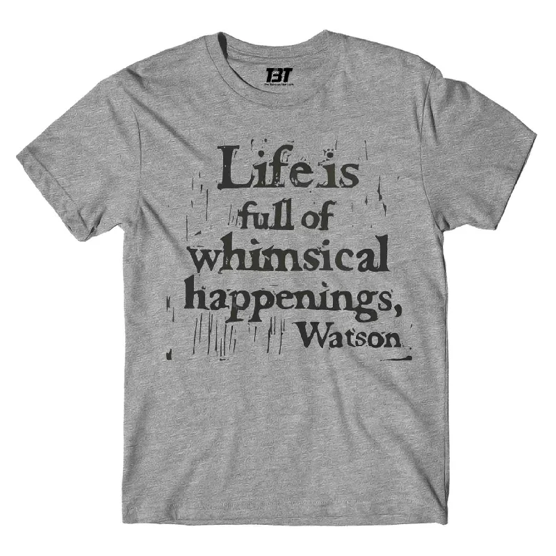 slim bold t-shirts -Sherlock T shirt - Whimsical Happenings - Watson Quote