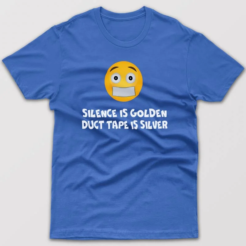 toddler graphic t-shirts -Silence is golden Duct tape is silver - T-shirt