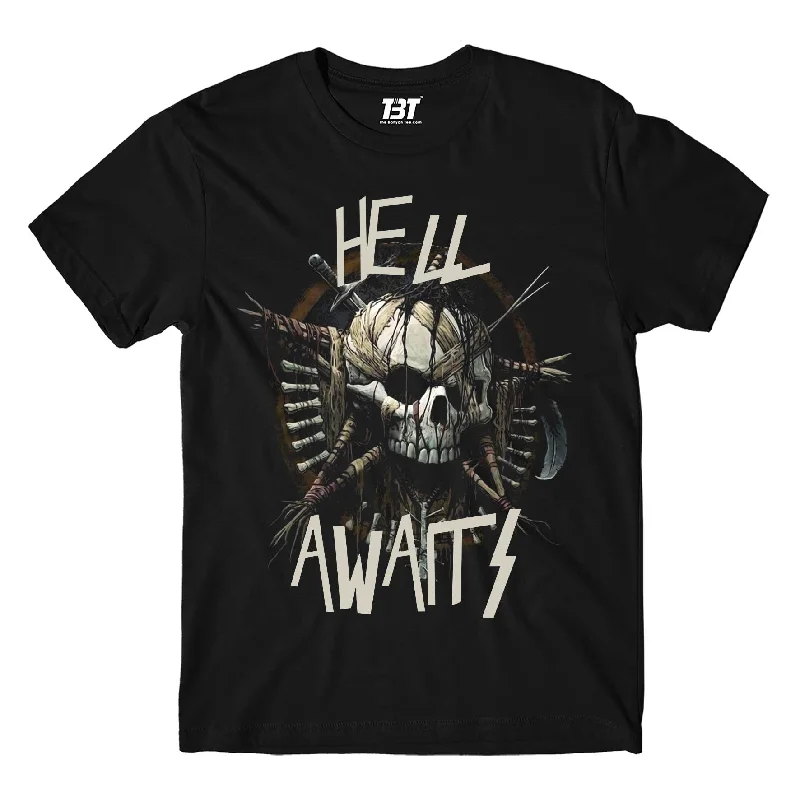 vivid soft t-shirts -Slayer T shirt - Hell Awaits