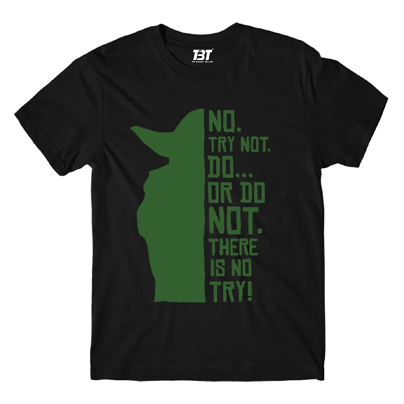 chevron bold t-shirts -Star Wars T shirt - There Is No Try - Yoda