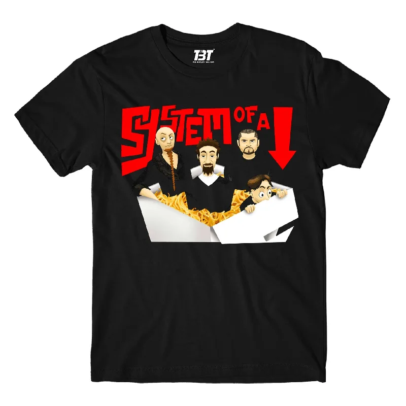 bold retro t-shirts -System Of A Down T shirt - Chopsuey Cartoon